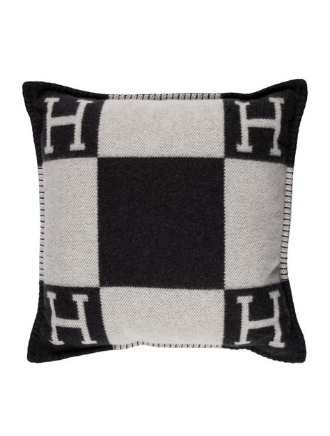 hermes throw black|Hermes costello body pillow.